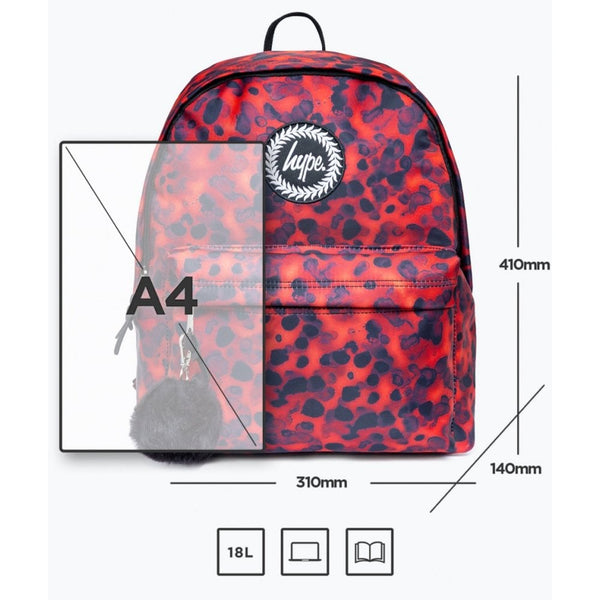 Kids Hype Tortoise Shell Orange Black Backpack - Orange