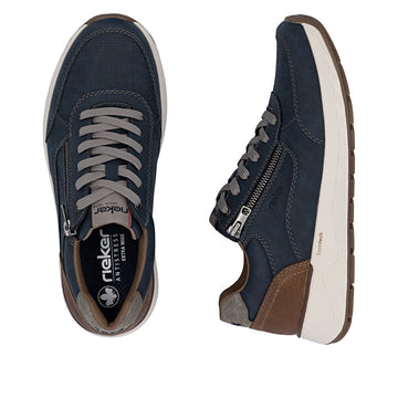 Mens Rieker 11504 Blue Trainers - Blue