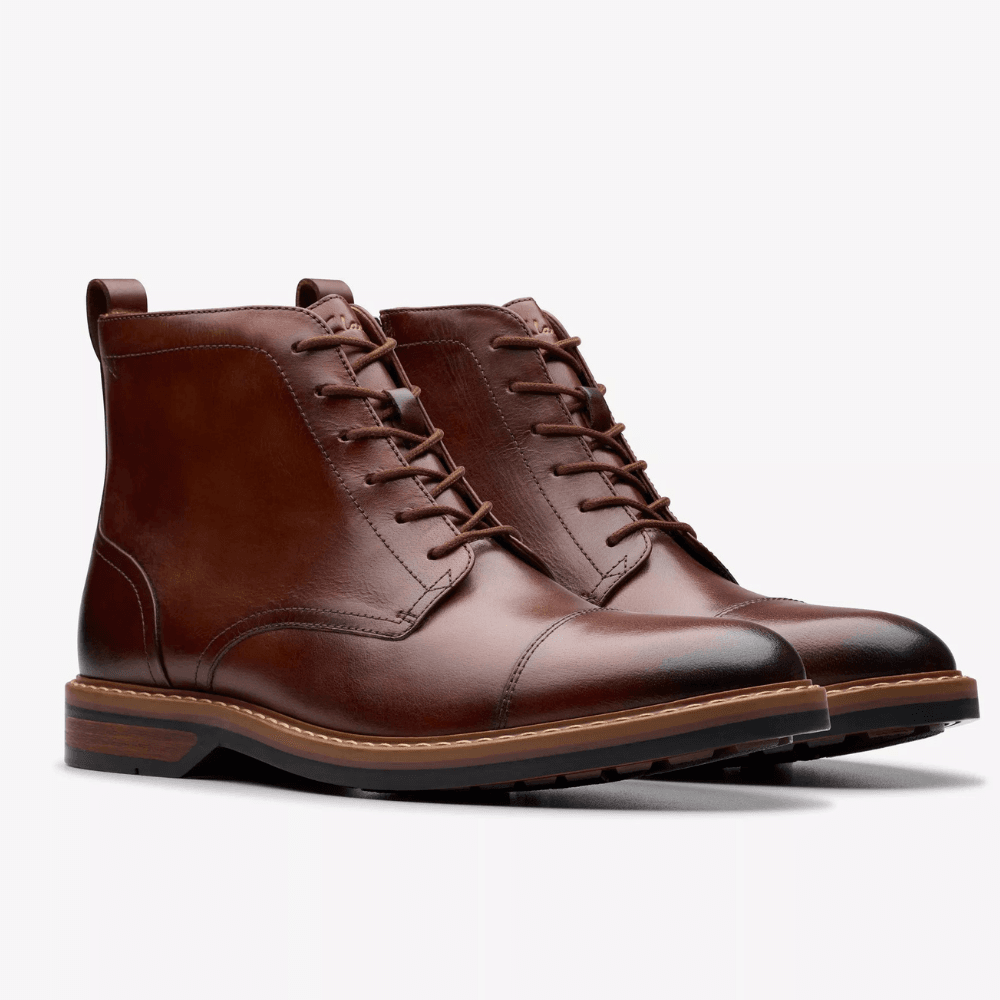 Clarks Mens Aldwin Cap Ankle Boots