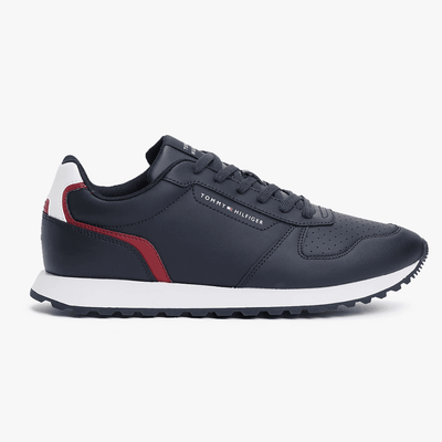 Mens Tommy Hilfiger Logo Colour-Blocked Trainers - Desert Sky
