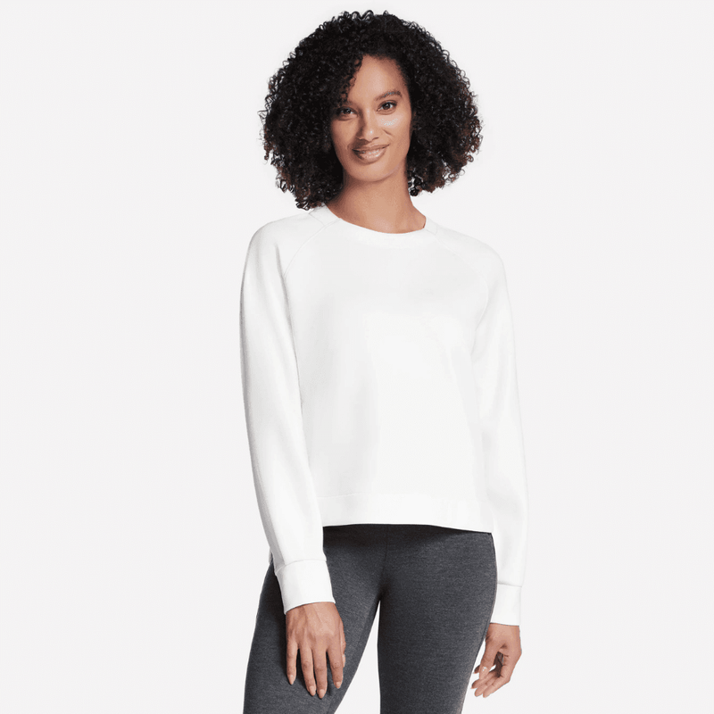 Womens Skechers Skechluxe Elevate Crewneck - Off White