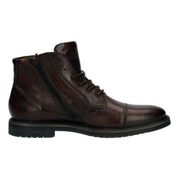Mens Bugatti 8373A Ankle Boots - Mid Brown