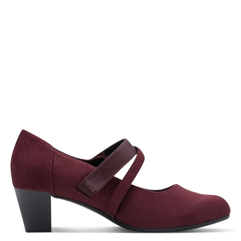 Womens Jana 24464 Block Heels - Bordeaux