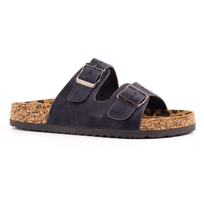 Womens Lunar JLC005 Pecan Sandals - Navy