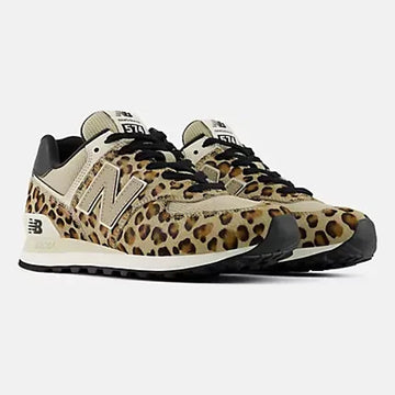 Womens New Balance 574 Stonware with Linen and Black Trainers - Stonware with Linen and Black