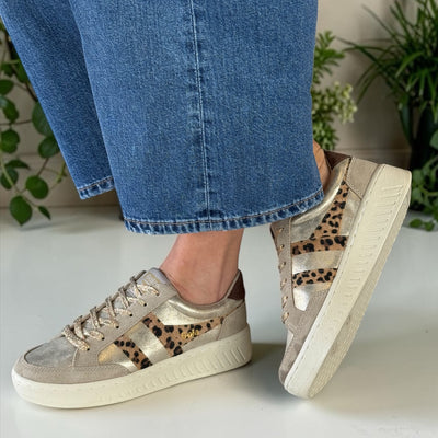 Womens Gola Superslam Blaze II Trainers - Gold