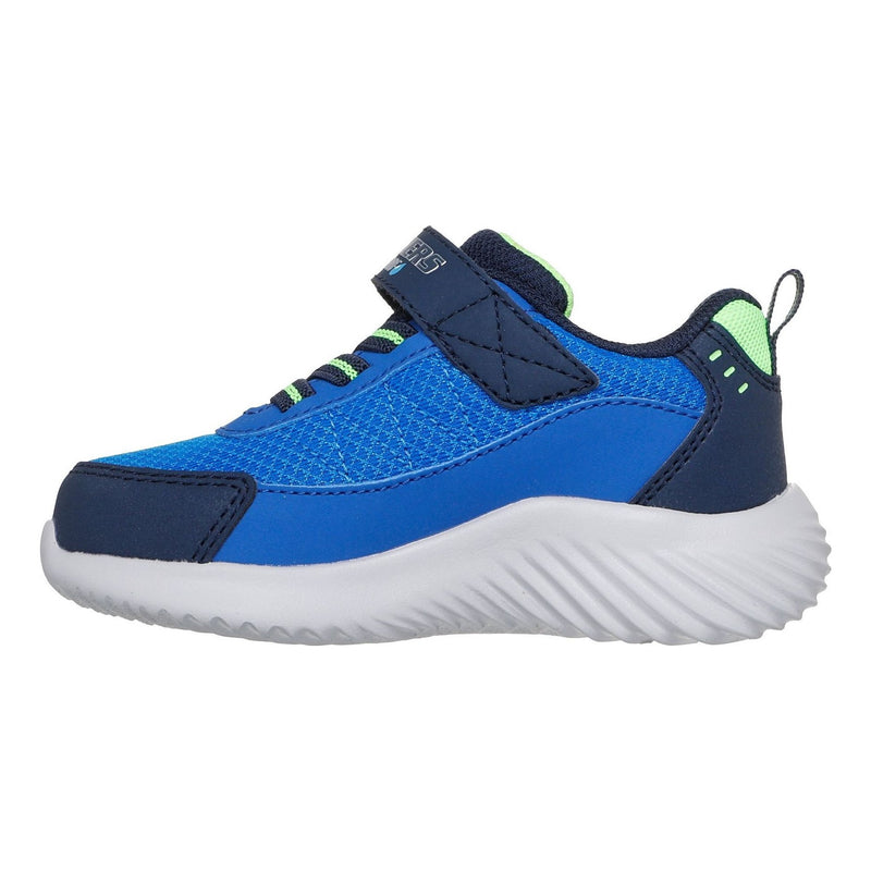 Toddler Boys Skechers Bounder - Venture Squad Navy / Blue Waterproof Trainers - Navy / Blue