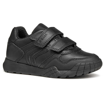 Infant Boys Geox RANN-E Black School Shoes - Black