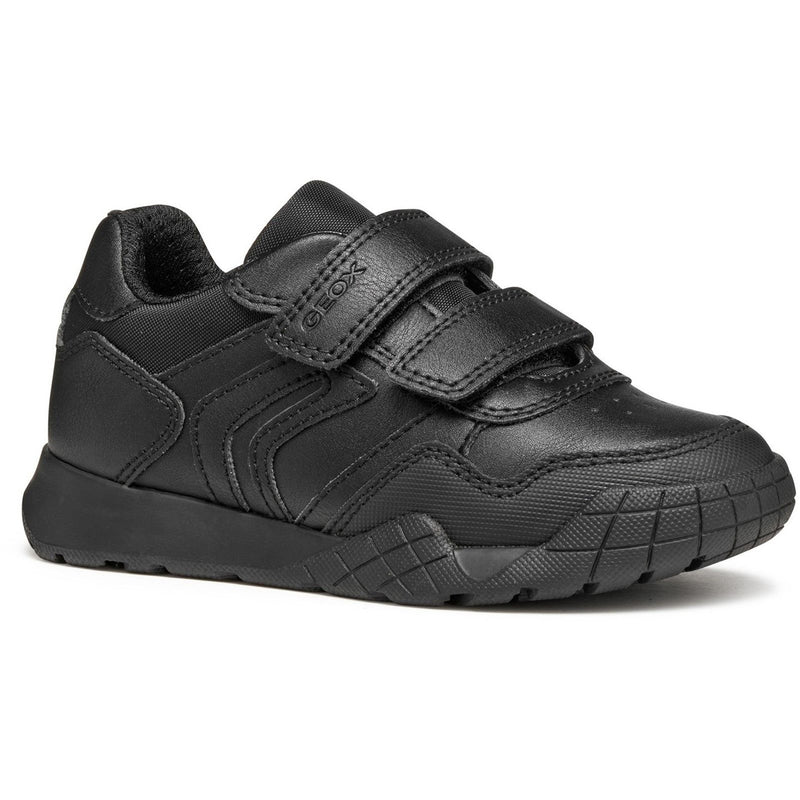 Infant Boys Geox RANN-E Black School Shoes - Black