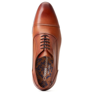 Mens Base London Angelo Tan Formal Lace-up Shoes - Tan