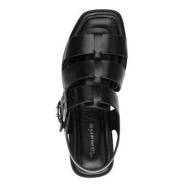 Womens Tamaris 28117 Black Sandals - Black