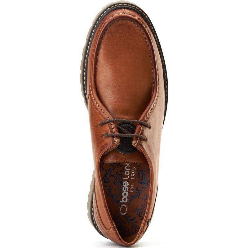 Mens Base London Carbon Tan Formal Lace-up Shoes - Tan