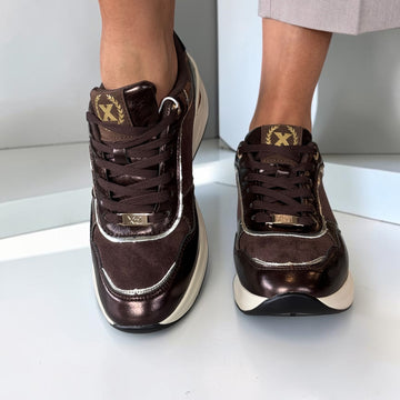 Womens Xti 146383 Trainers - Brown