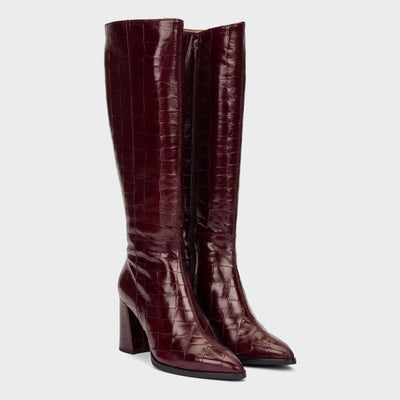 Womens Wonders 6305 Long Boots - Vino