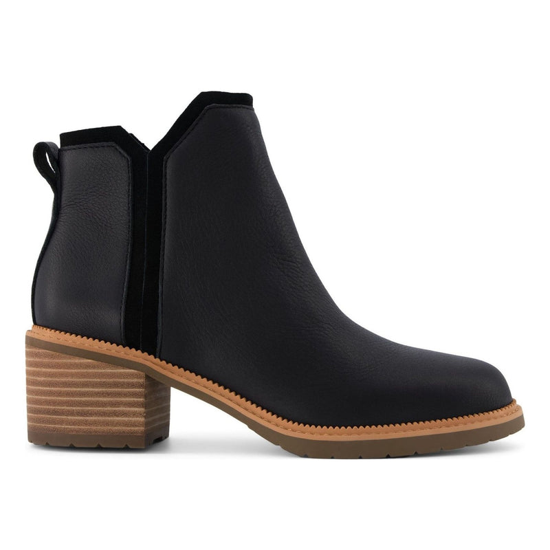 Womens Toms Hailey Black Ankle Boots - Black