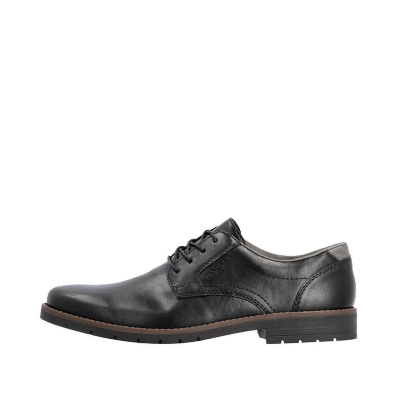 Mens Rieker 13900 Black Formal Lace-up Shoe - Black