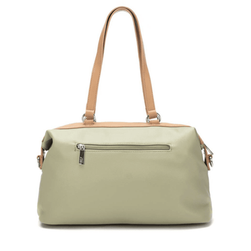 Womens Xti 184548 Khaki and Brown Shoulder Bag - Khaki