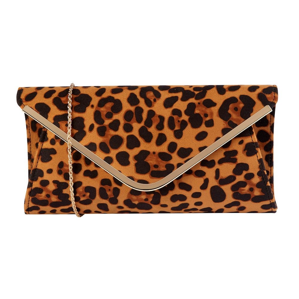 Lotus Sommerton Leopard Brown Microfibre Occasion Bag