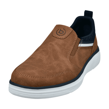 Bugatti Mens ASE62 Perforated Slip On Shoes - Cognac