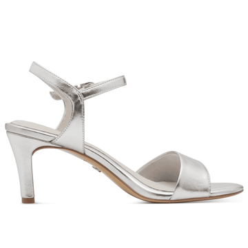 Womens Tamaris 28008 Heeled Sandals - Silver