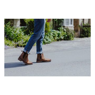 Mens Cotswold Worcester Waterproof Chelsea Boots - Light Brown
