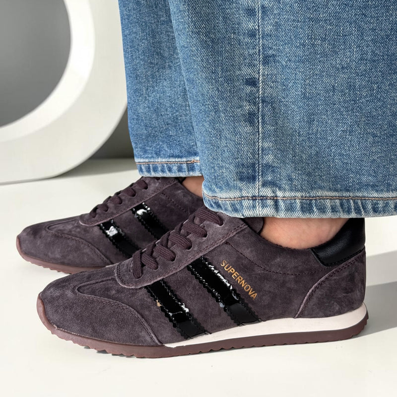 Womens Drilleys Ninety Nine Trainers AW26 - Choccy