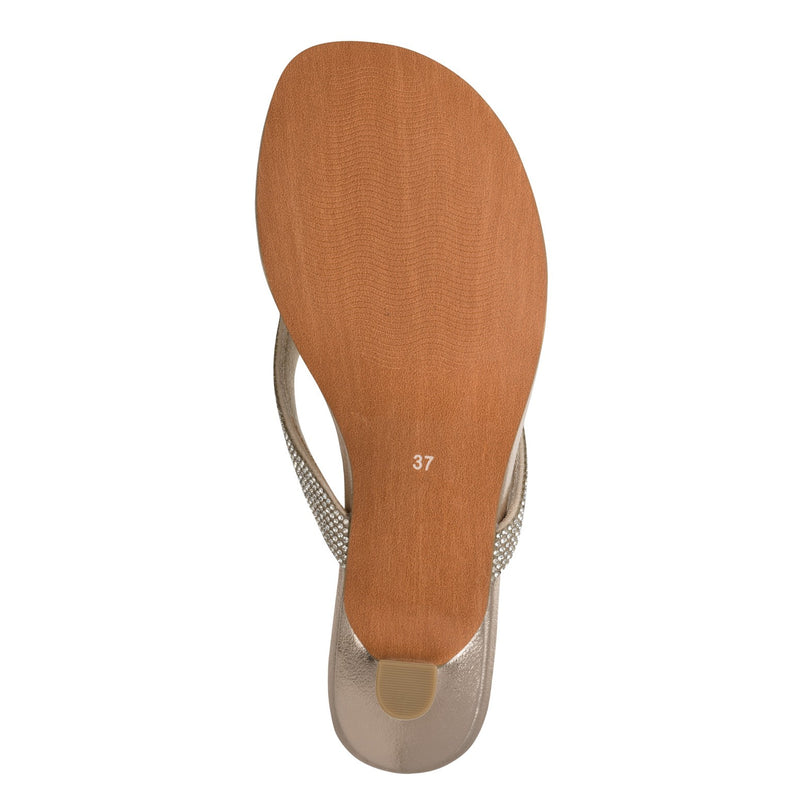 Womens Marco Tozzi 27207 Platinum Heeled Sandals - Platinum