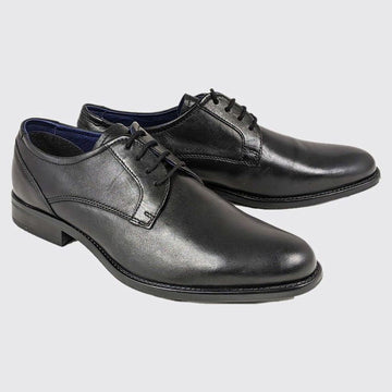 Mens Dubarry Darrel Black Derby Formal Lace-up Shoe - Black