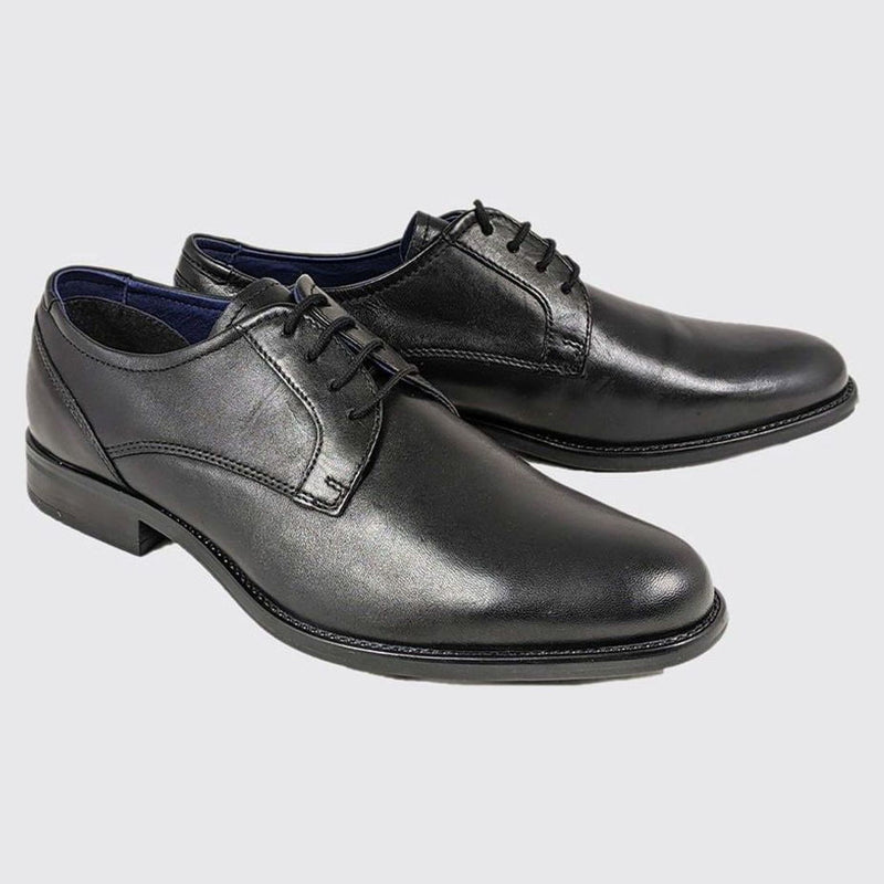 Mens Dubarry Darrel Black Derby Formal Lace-up Shoe - Black