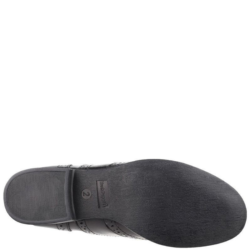 Girls Hush Puppies Kada Senior School Shoes - Black