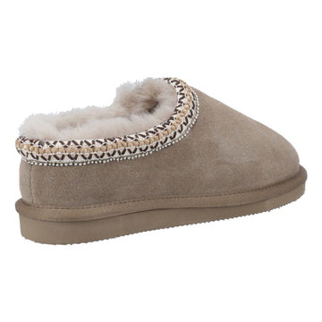 Womens Cotswold Foxmoor Slippers - Taupe