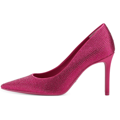 Womens Tamaris Diamante Stiletto Heels - Fuchsia