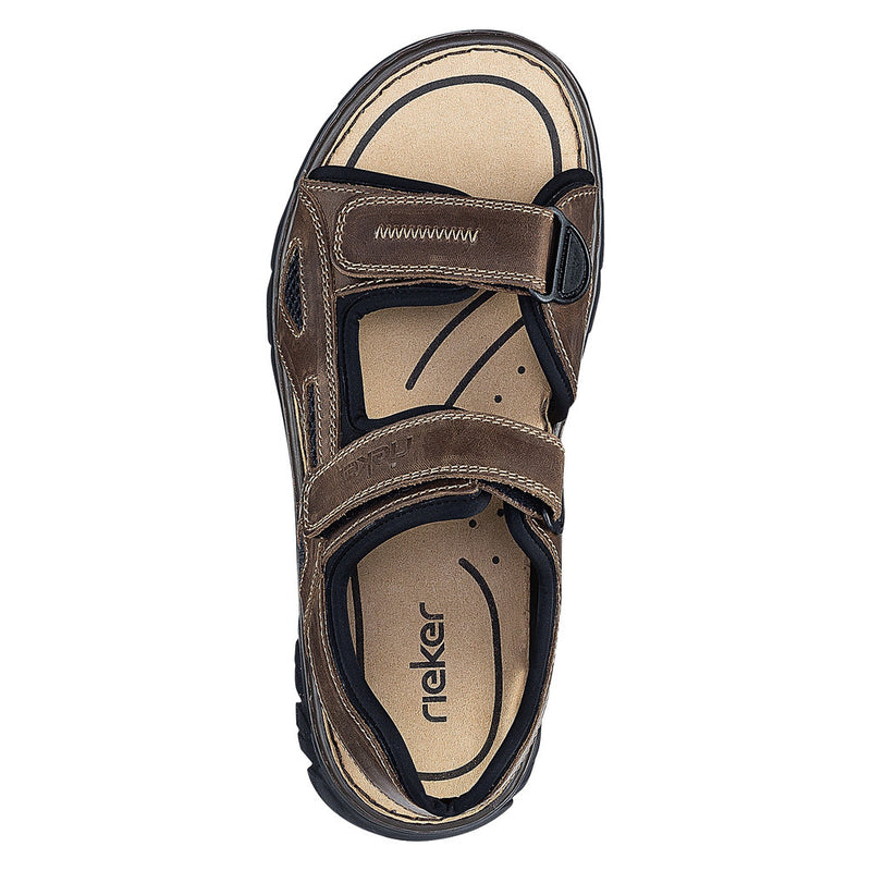 Mens Rieker 26761 Brown Sandals - Brown