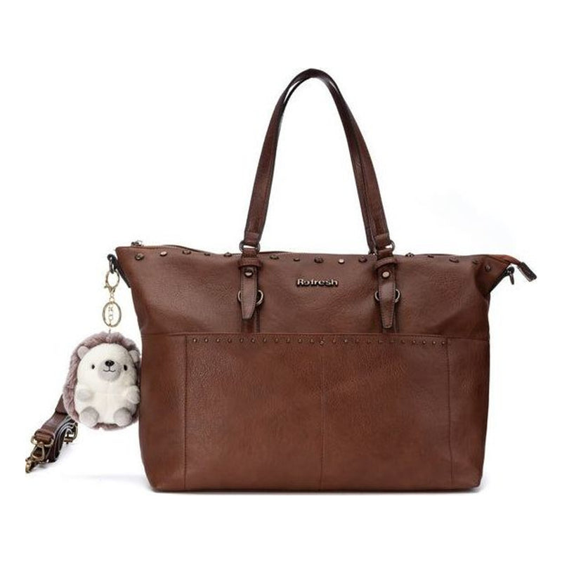 Womens Refresh 183442 Faux Leather Shoulder Bag - Camel