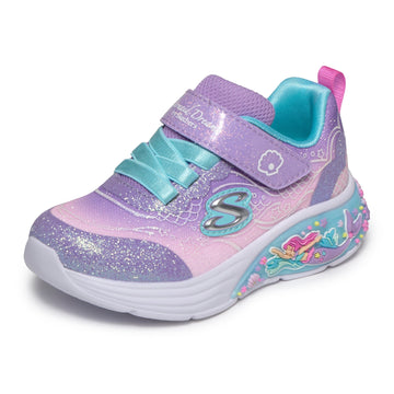Girls Skechers 303061N Mermaid Sparkle My Dreamers Trainer - Infant - Lavender