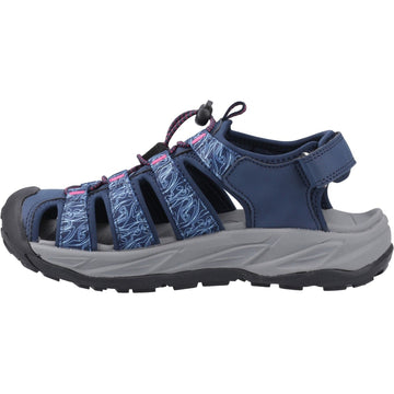 Womens Cotswold Bibury Sandals - Navy and Fuchsia