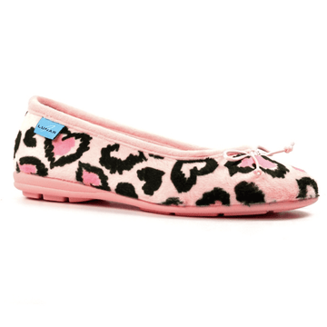 Womens Lunar Ava Print Pump Slippers - Pink