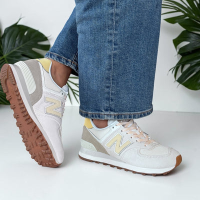 Womens New Balance W574 Trainers - Sea Salt