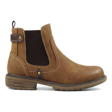 Womens Lunar Roxie III Tan Chelsea Ankle Boots - Tan