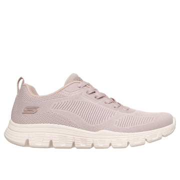 Womens Skechers 117700 Engineered Knit Lace Up Bobs B Lite Trainer - Lilac