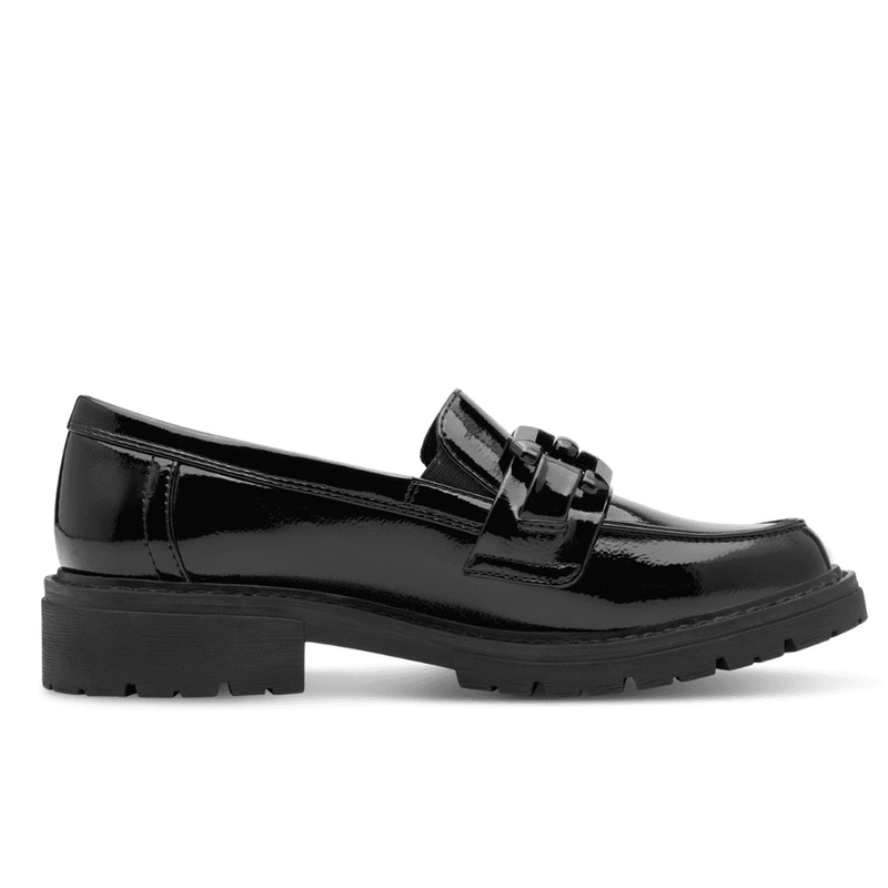 Womens Jana 24764 Loafers - Black Patent