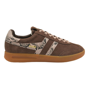 Womens Gola Cyclone Snake Trainers - Root/Cameo/Gum