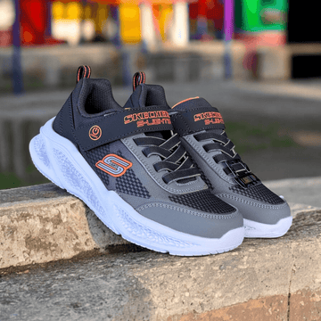 Skechers Infant Meteor - Lights Krendox Trainers - Charcoal