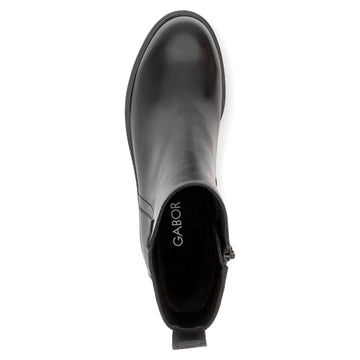Womens Gabor 8022 Black Ankle Boots - Black