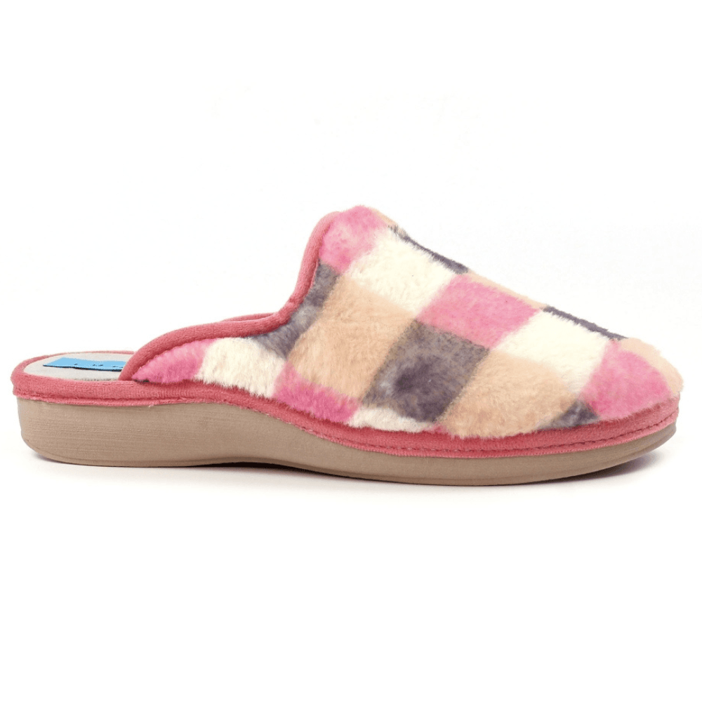 Womens Lunar Yasmina Check Mule Slippers