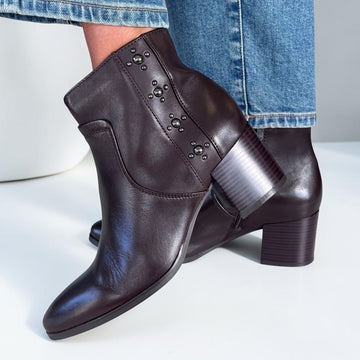 Womens Regarde Le Ciel Taylor-49 Ankle Boots - Castagno