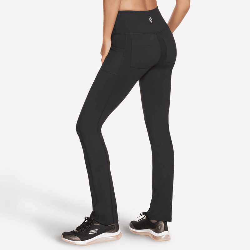 Womens Skechers Go Walk Joy Petite Straight Leg Trousers - Black