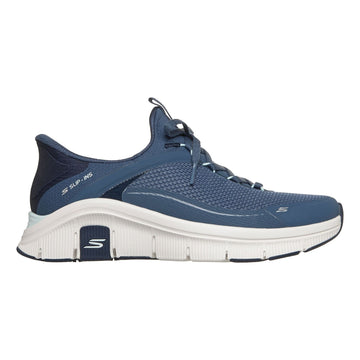 Womens Skechers 150892 Relaxed Fit Flex Navy Slip-Ins Trainers - Navy