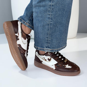 Womens Lloyd & Pryce Royer Trainers - Cocoa Safari