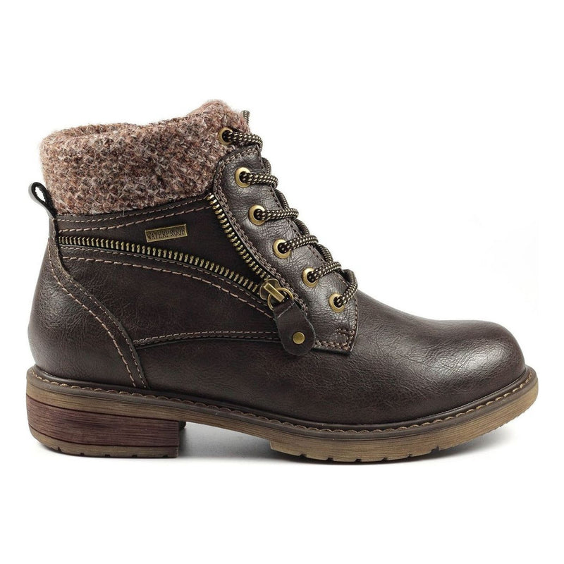 Womens Lunar Benson III Waterproof Ankle Boots - Brown